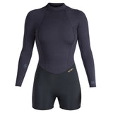 Womens Comp+ L/S Back Zip Springsuit 2/1.5mm-Boy Short (Ocena)