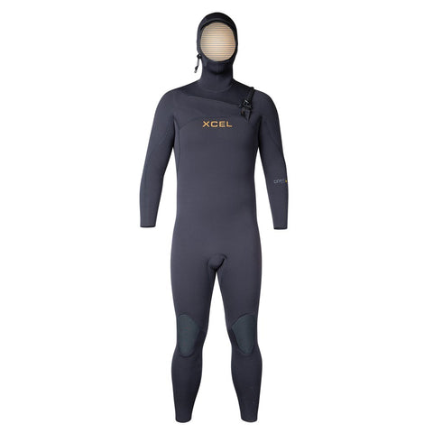 NEW Mens Comp+ Hooded 4/3mm