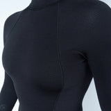 Womens Comp+ L/S Back Zip Springsuit 2/1.5mm-Boy Short (Ocena)