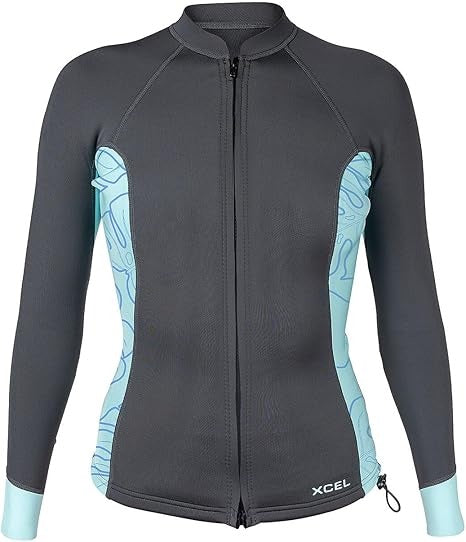 Girls Youth Axis L/S Front Zip 2/1mm Top