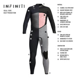 Mens Infiniti 4/3MM Front Zip Fullsuit