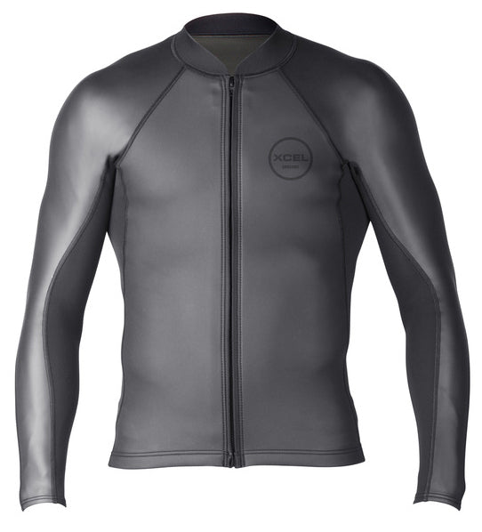 Men's Axis Sharkskin Front Zip Wetsuit Top 2/1 – XCEL