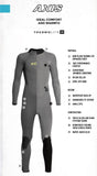 Youth Axis Back Zip 5/4mm Fullsuit